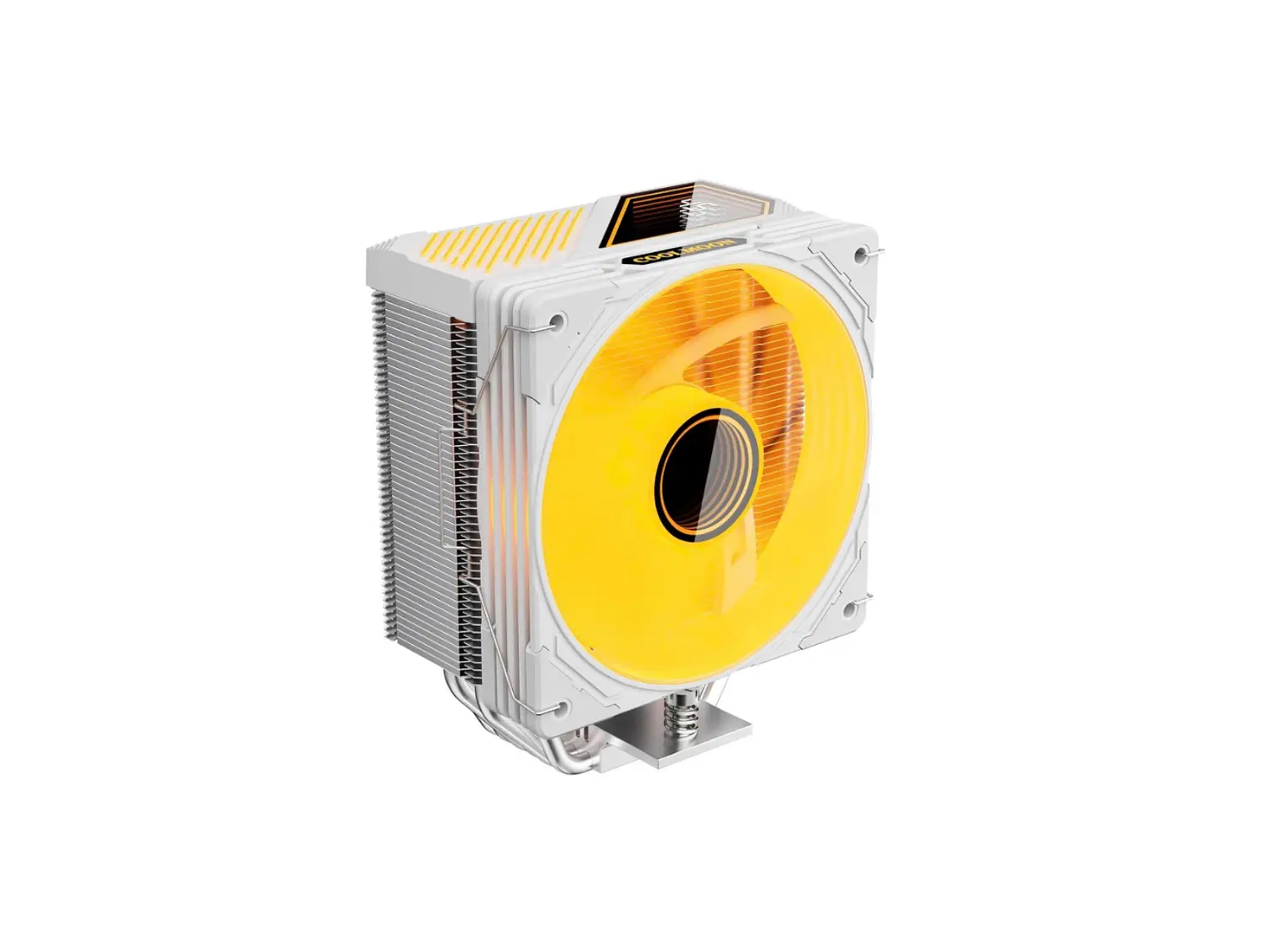 Cooler Para Cpu Coolmoon Gt600, Color Blanco, Pantalla Digital, Argb, LGA1851, AM5 3
