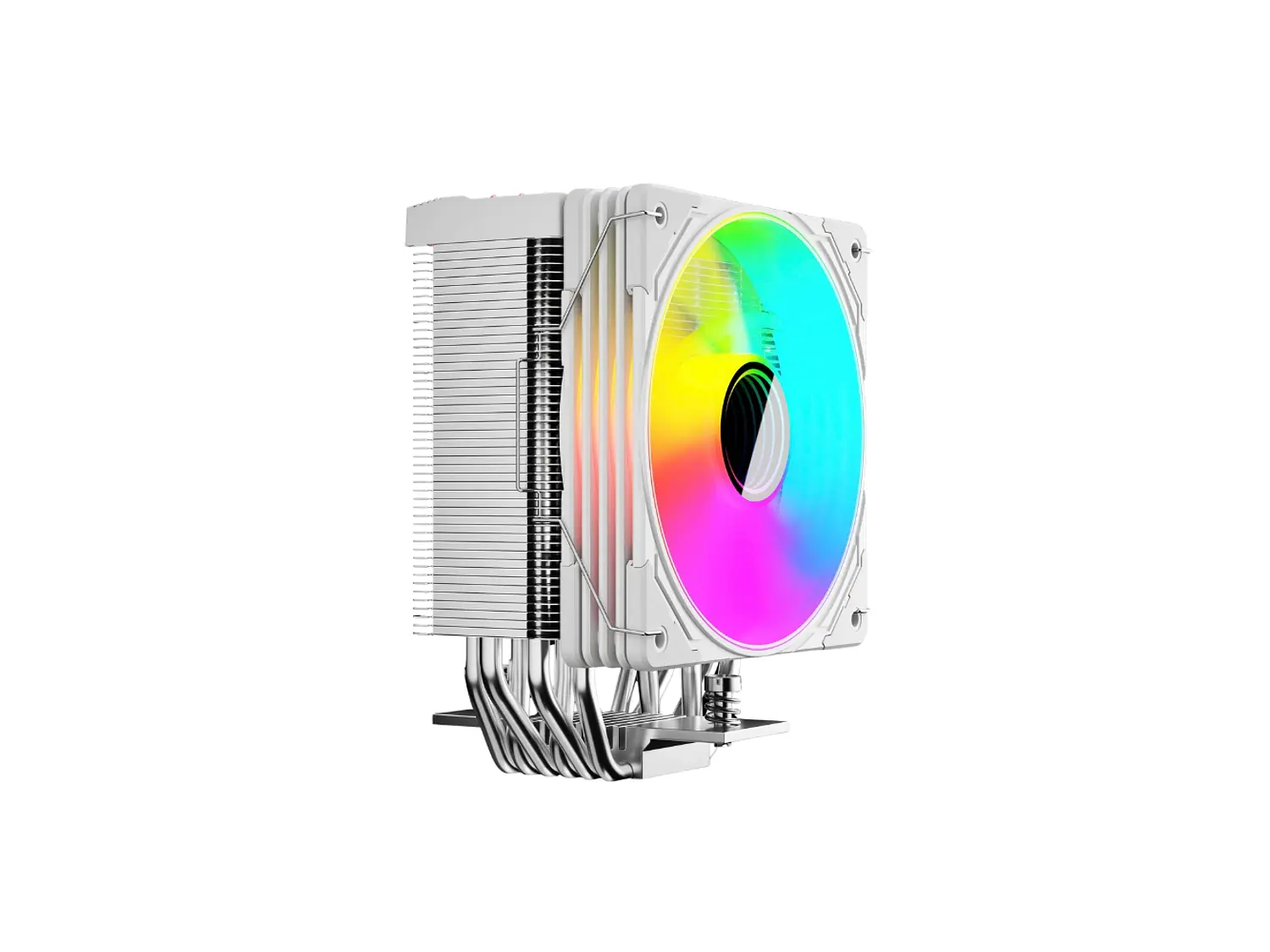 Cooler Para Cpu Coolmoon Gt600, Color Blanco, Pantalla Digital, Argb, LGA1851, AM5 5