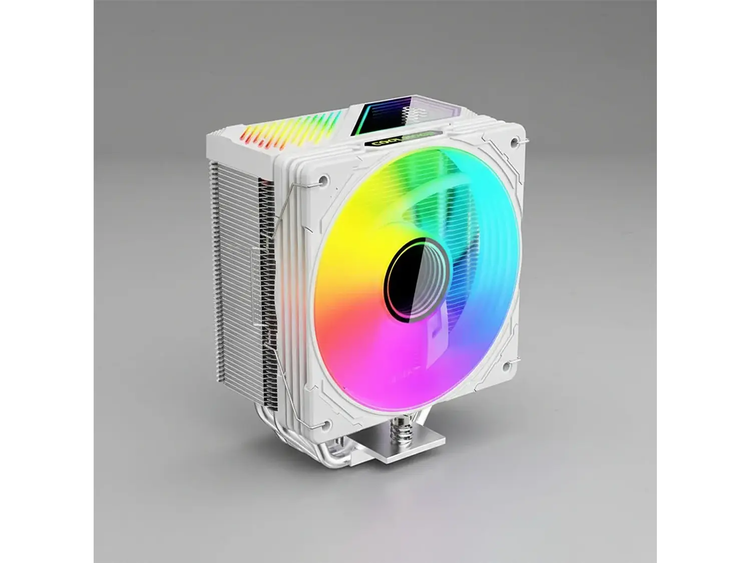 Cooler Para Cpu Coolmoon Gt600, Color Blanco, Pantalla Digital, Argb, LGA1851, AM5 6