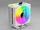 Cooler Para Cpu Coolmoon Gt600, Color Blanco, Pantalla Digital, Argb, LGA1851, AM5 - Miniatura 6