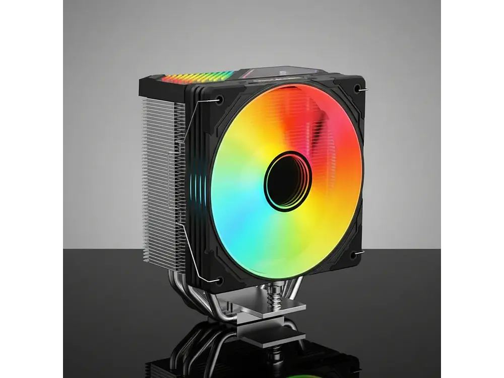 Cooler Para Cpu Coolmoon Gt600, Color Negro, Pantalla Digital, Argb, LGA1851, AM5 2