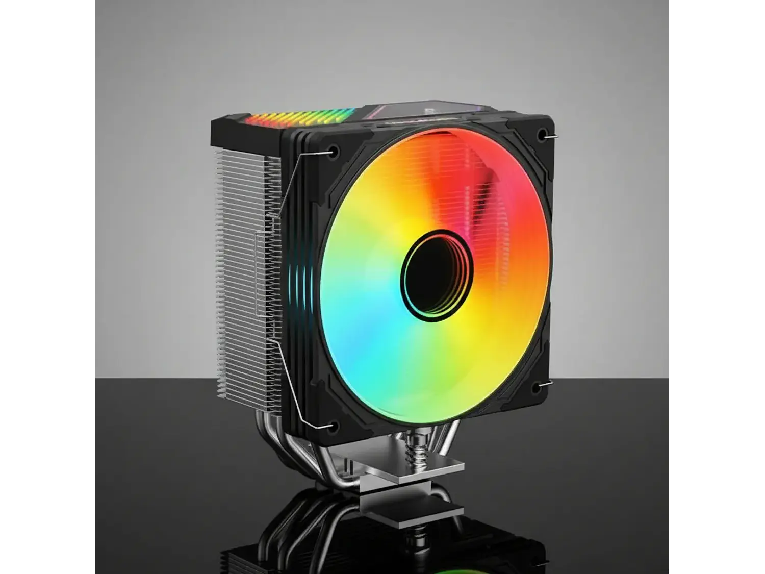Cooler Para Cpu Coolmoon Gt600, Color Negro, Pantalla Digital, Argb, LGA1851, AM5 2