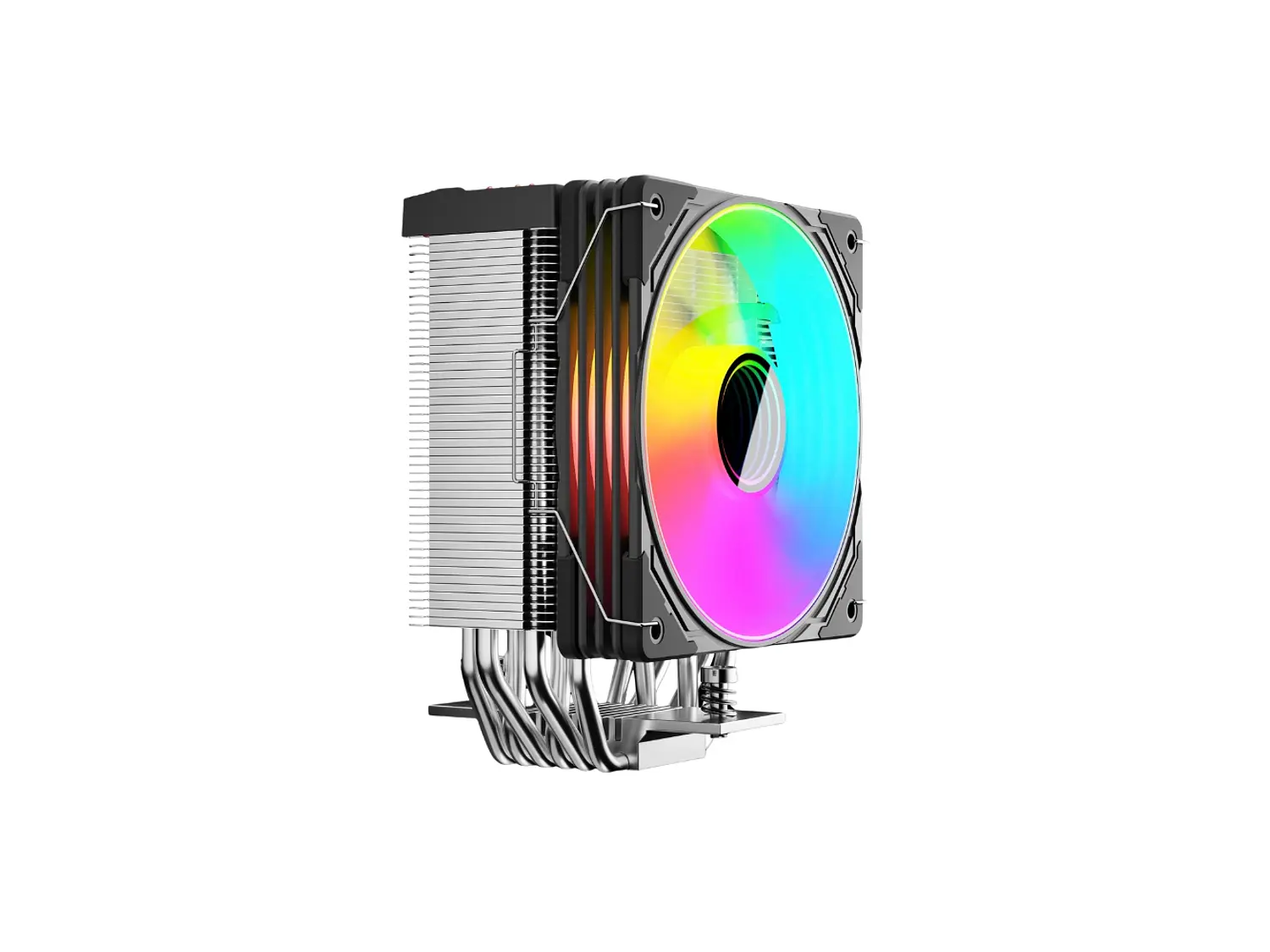 Cooler Para Cpu Coolmoon Gt600, Color Negro, Pantalla Digital, Argb, LGA1851, AM5 6