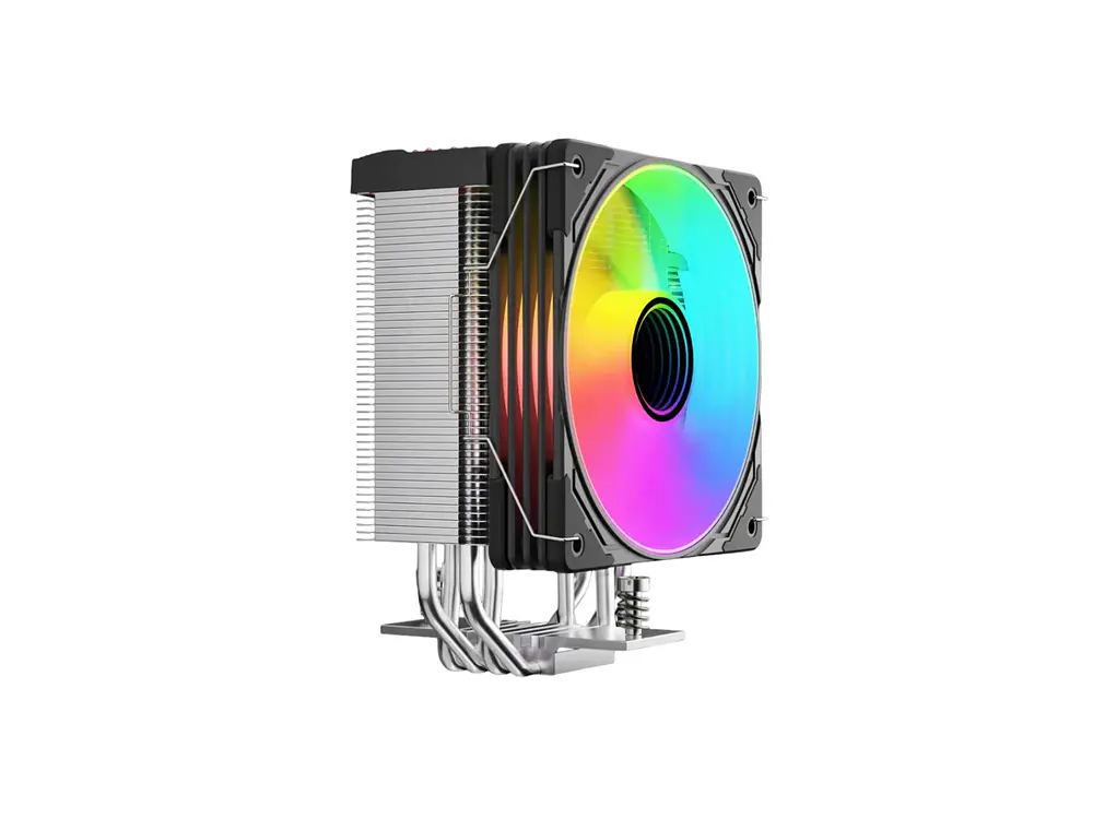 Cooler Para Cpu Coolmoon Gt400, Color Negro, Pantalla Digital, Argb, LGA1851, AM5 6