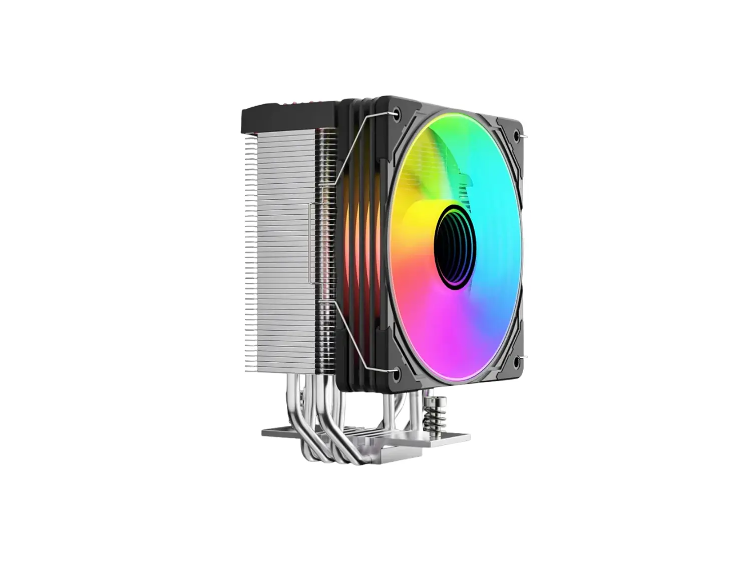 Cooler Para Cpu Coolmoon Gt400, Color Negro, Pantalla Digital, Argb, LGA1851, AM5 6