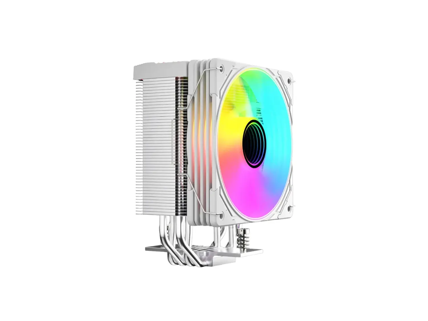 Cooler Para Cpu Coolmoon Gt400, Color Blanco , Pantalla Digital, Argb, LGA1851, AM5 5