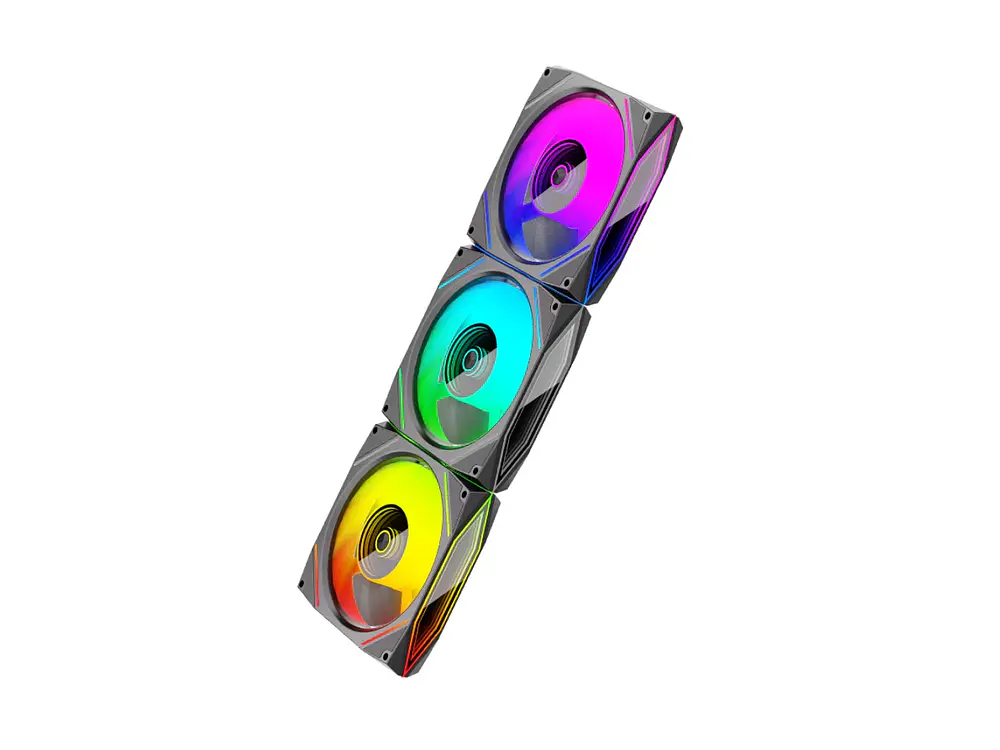 Ventilador 120mm Coolmoon Ly120 Argb Prisma, Color Negro, 71 Cfm 3