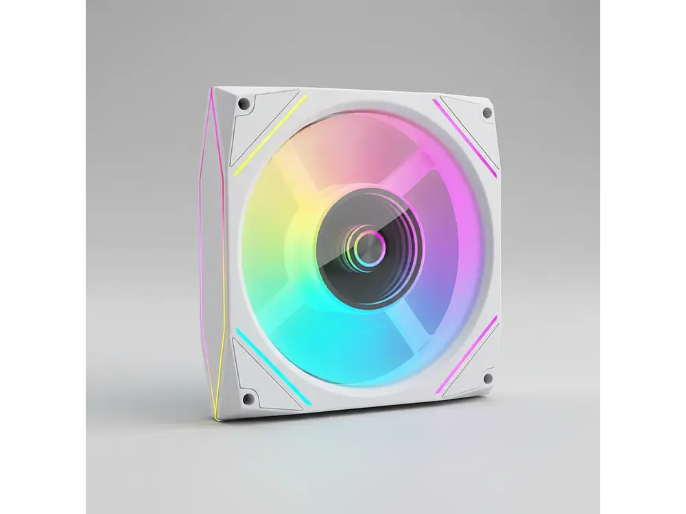 Ventilador 120mm Coolmoon Ly120 Argb Prisma, Color Blanco, 71 Cfm 4