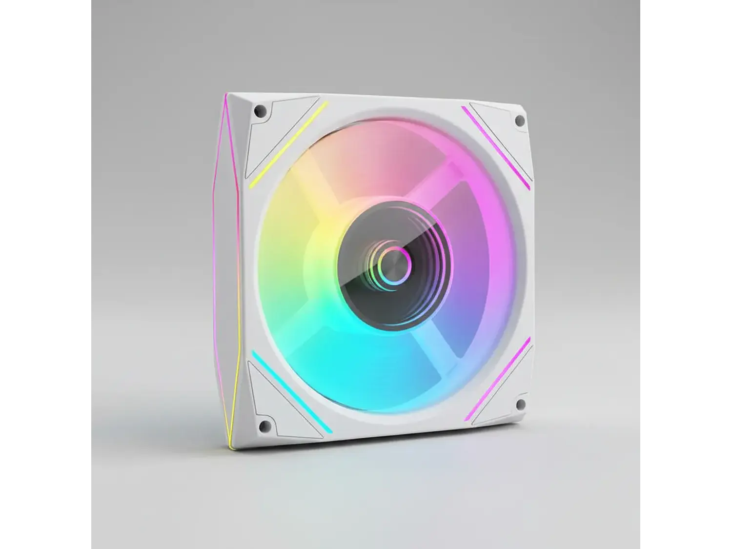 Ventilador 120mm Coolmoon Ly120 Argb Prisma, Color Blanco, 71 Cfm 4