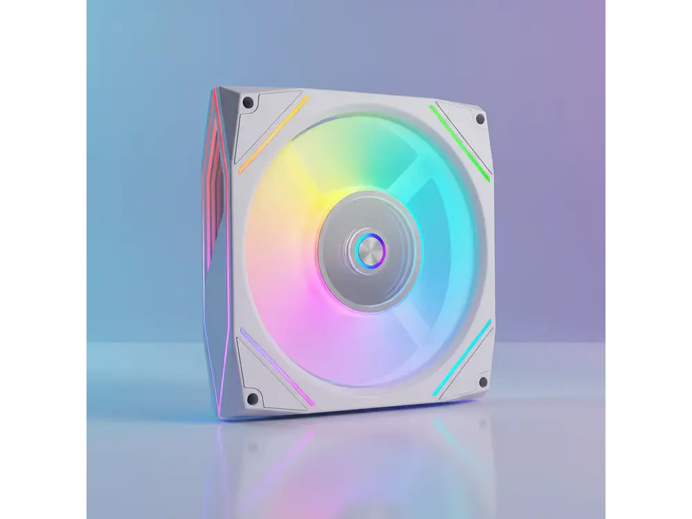 Ventilador 120mm Coolmoon Ly120 Argb Prisma, Color Blanco, 71 Cfm 6