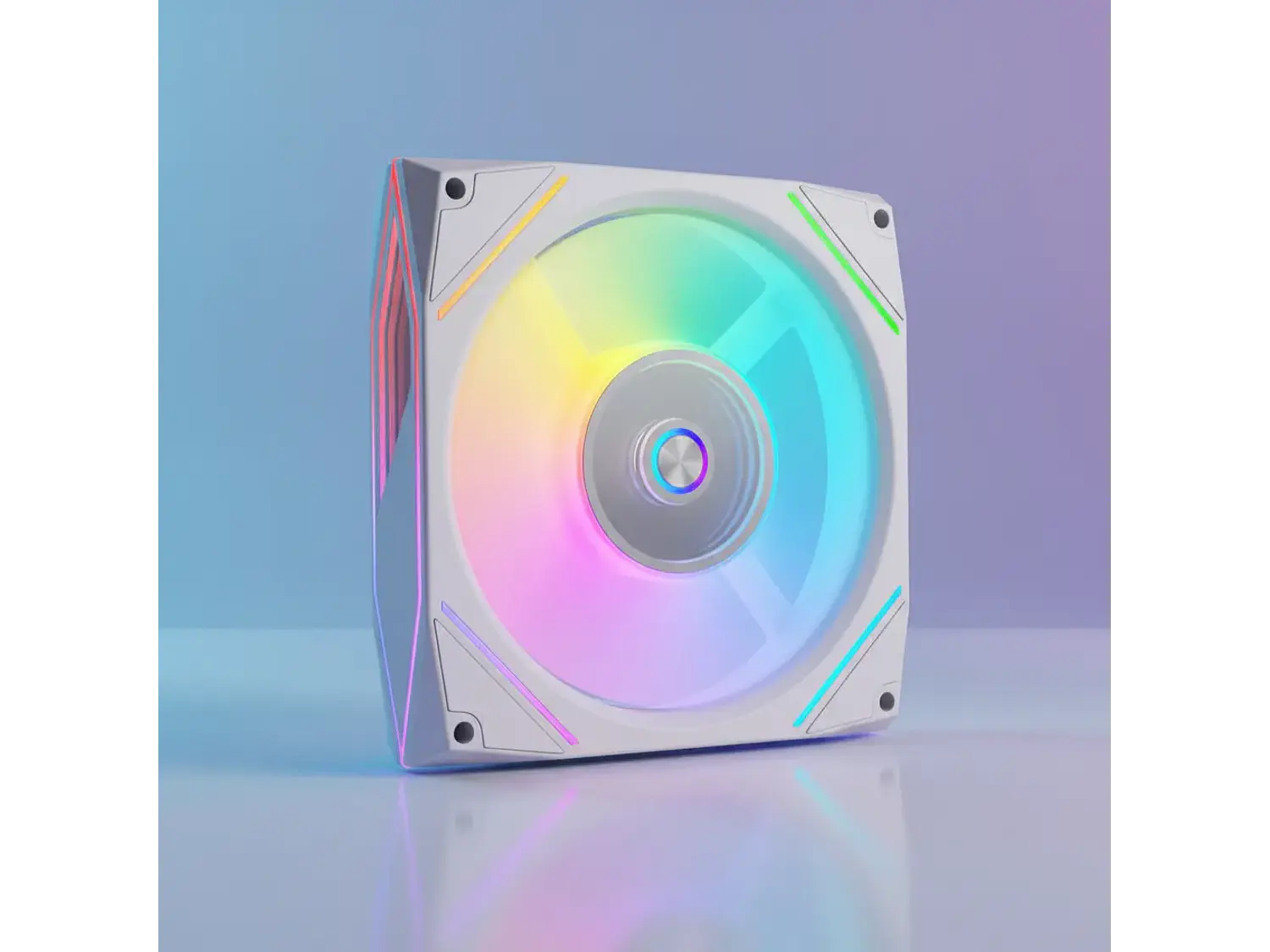 Ventilador 120mm Coolmoon Ly120 Argb Prisma, Color Blanco, 71 Cfm 6