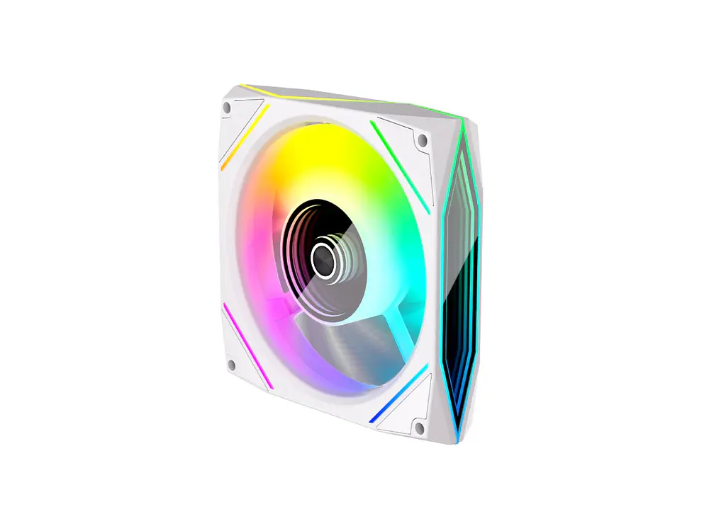 Ventilador 120mm Coolmoon Ly120 Argb Prisma, Color Blanco, 71 Cfm 1
