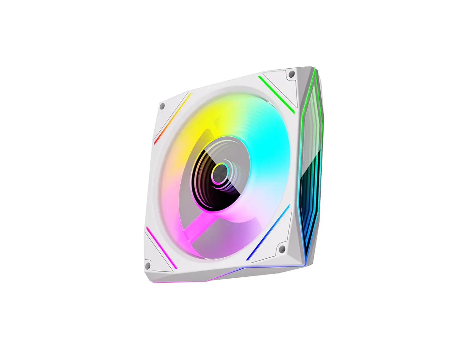 Ventilador 120mm Coolmoon Ly120 Argb Prisma, Color Blanco, 71 Cfm 5