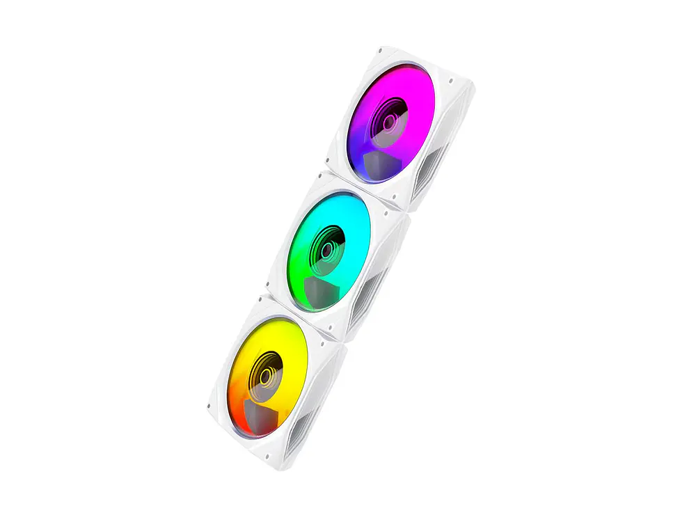 Ventilador 120mm Coolmoon Ly120 Argb Prisma, Color Blanco, 71 Cfm 3
