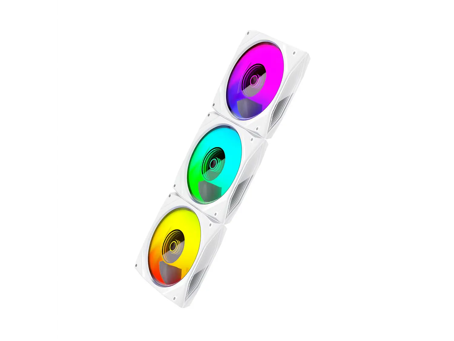 Ventilador 120mm Coolmoon Ly120 Argb Prisma, Color Blanco, 71 Cfm 3