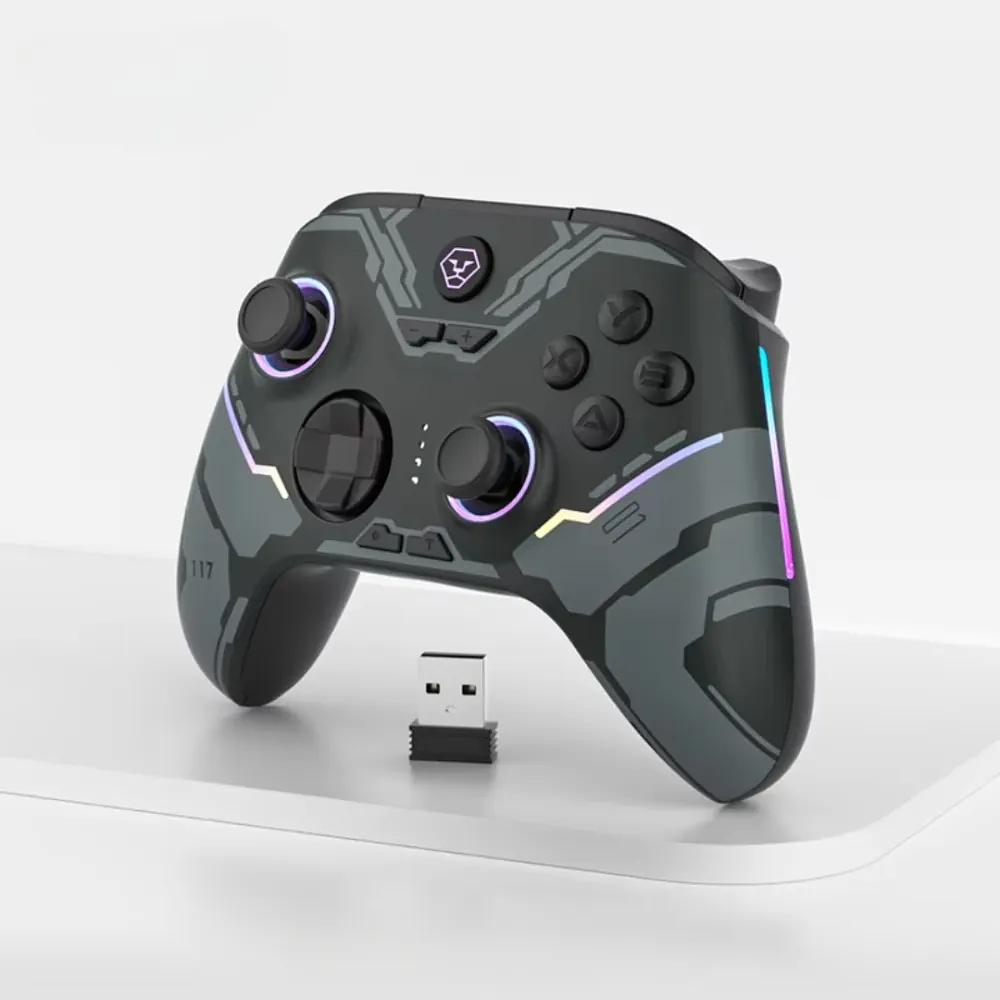 Control Inalámbrico Aolion, Efecto Hall, Rgb, Edición Mecha 2