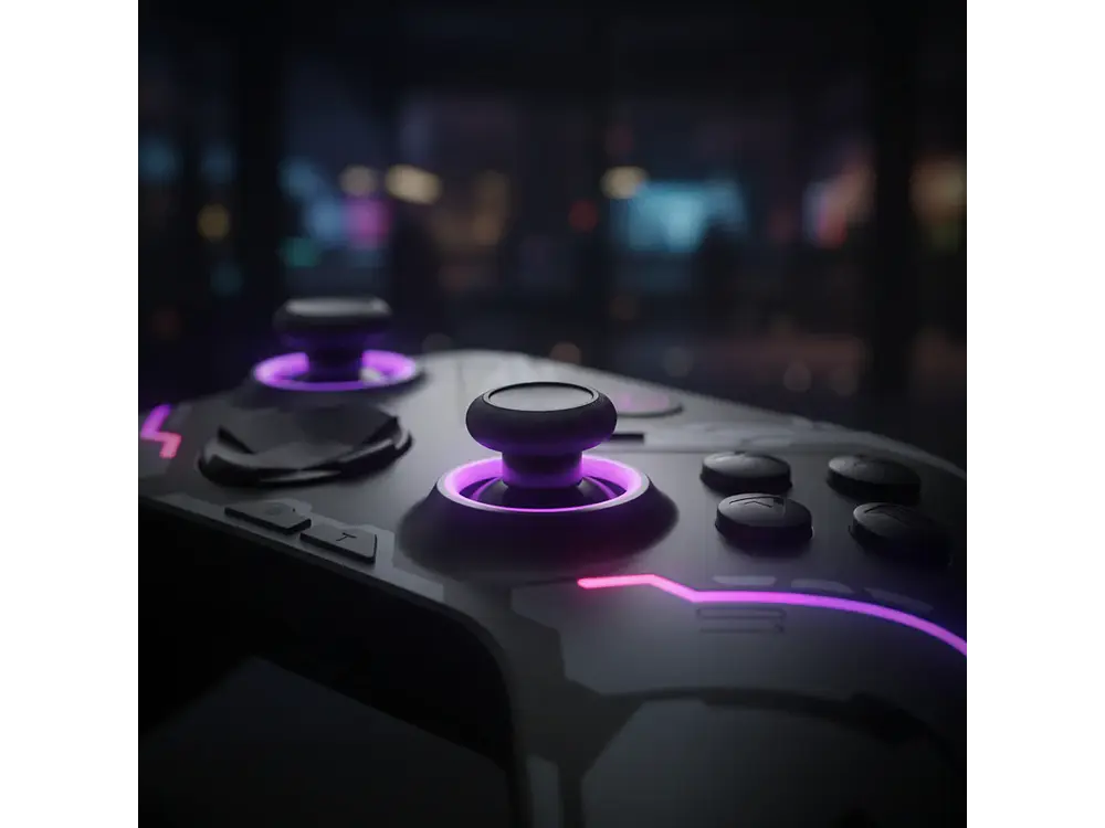 Control Inalámbrico Aolion, Efecto Hall, Rgb, Edición Mecha 4