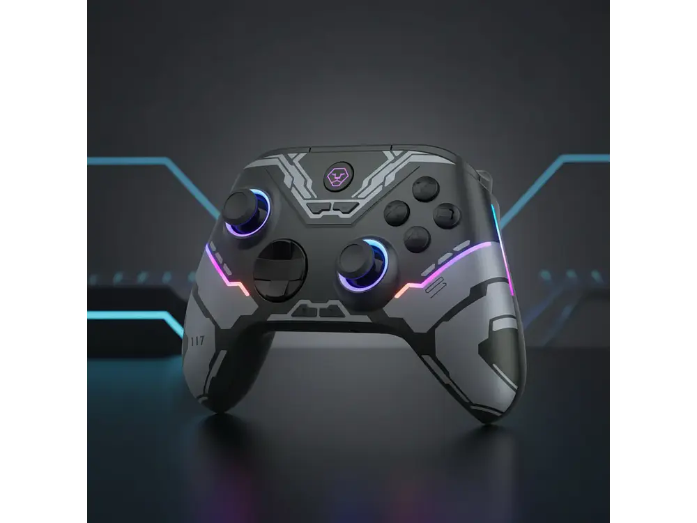 Control Inalámbrico Aolion, Efecto Hall, Rgb, Edición Mecha 6