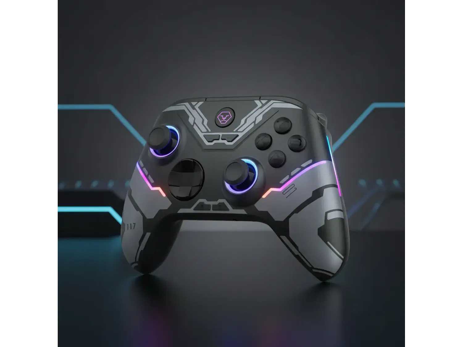 Control Inalámbrico Aolion, Efecto Hall, Rgb, Edición Mecha 6