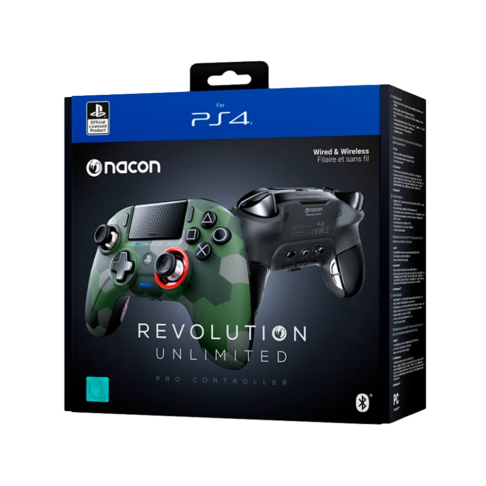 Control Nacon Revolution Unlimited Pro, PS4, Color Camuflaje Verde 3