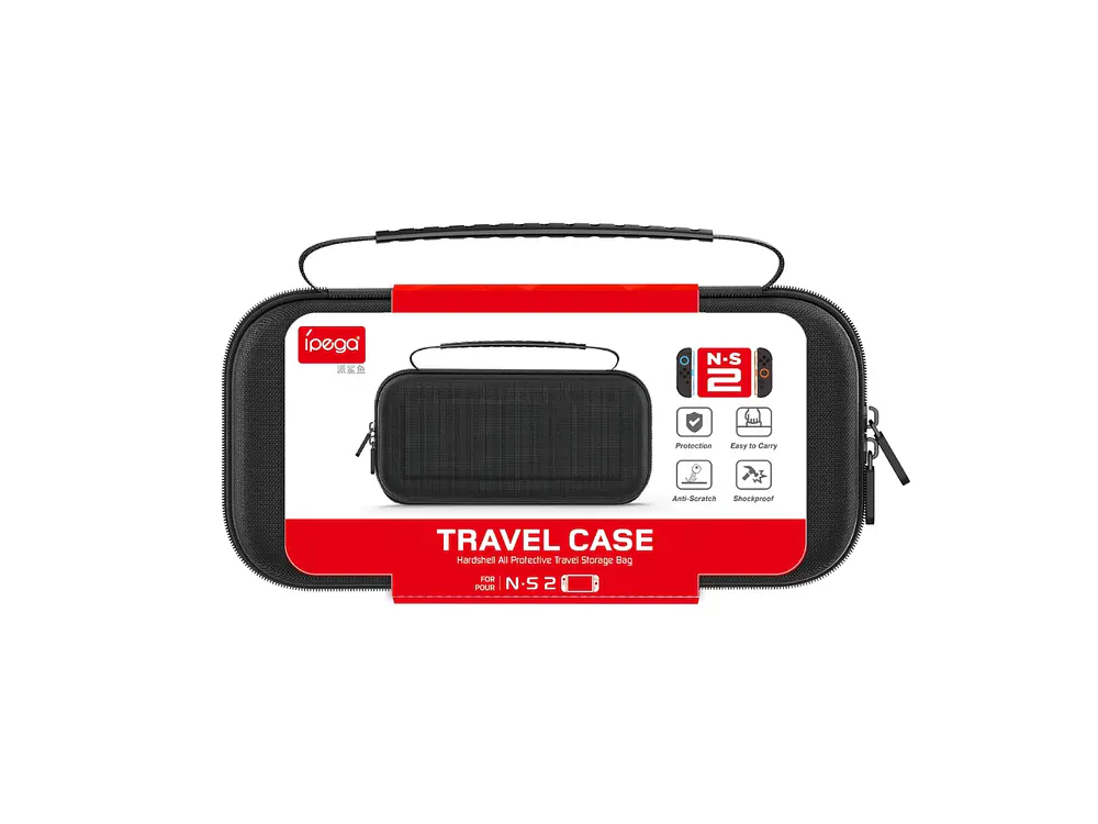 Bolso Rígido para Nintendo Switch 2 Ipega, Color Negro 1