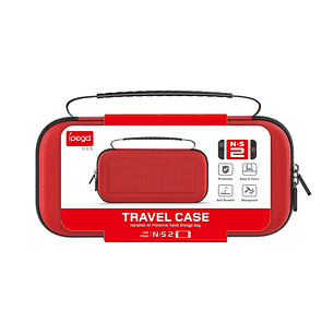 Bolso Rígido para Nintendo Switch 2 Ipega, Color Rojo