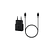 Cargador Samsung 25w con Cable + Cable USB-C a USB-C, Color Negro