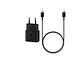 Cargador Samsung 25w con Cable + Cable USB-C a USB-C, Color Negro - Miniatura 1