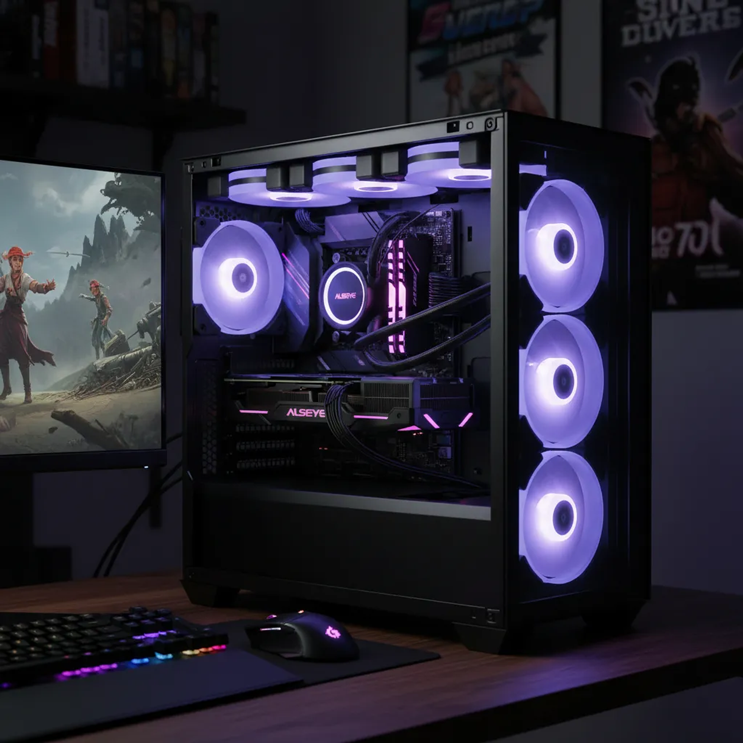 Pack 6 Ventiladores Alseye N12 Pro + Controlador 2