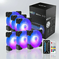 Pack 6 Ventiladores Alseye N12 Pro + Controlador - Miniatura 3