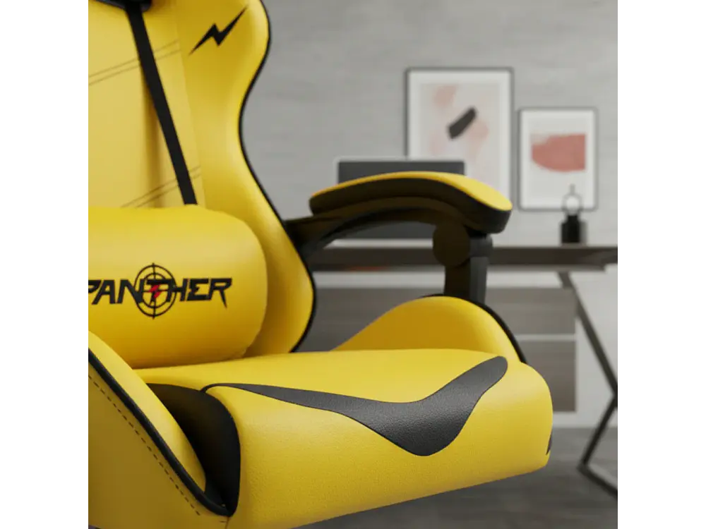 Silla Gamer Panther Reclinable, Diseño Pikachu 3