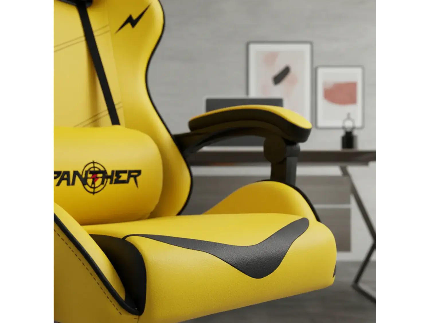Silla Gamer Panther Reclinable, Diseño Pikachu 3
