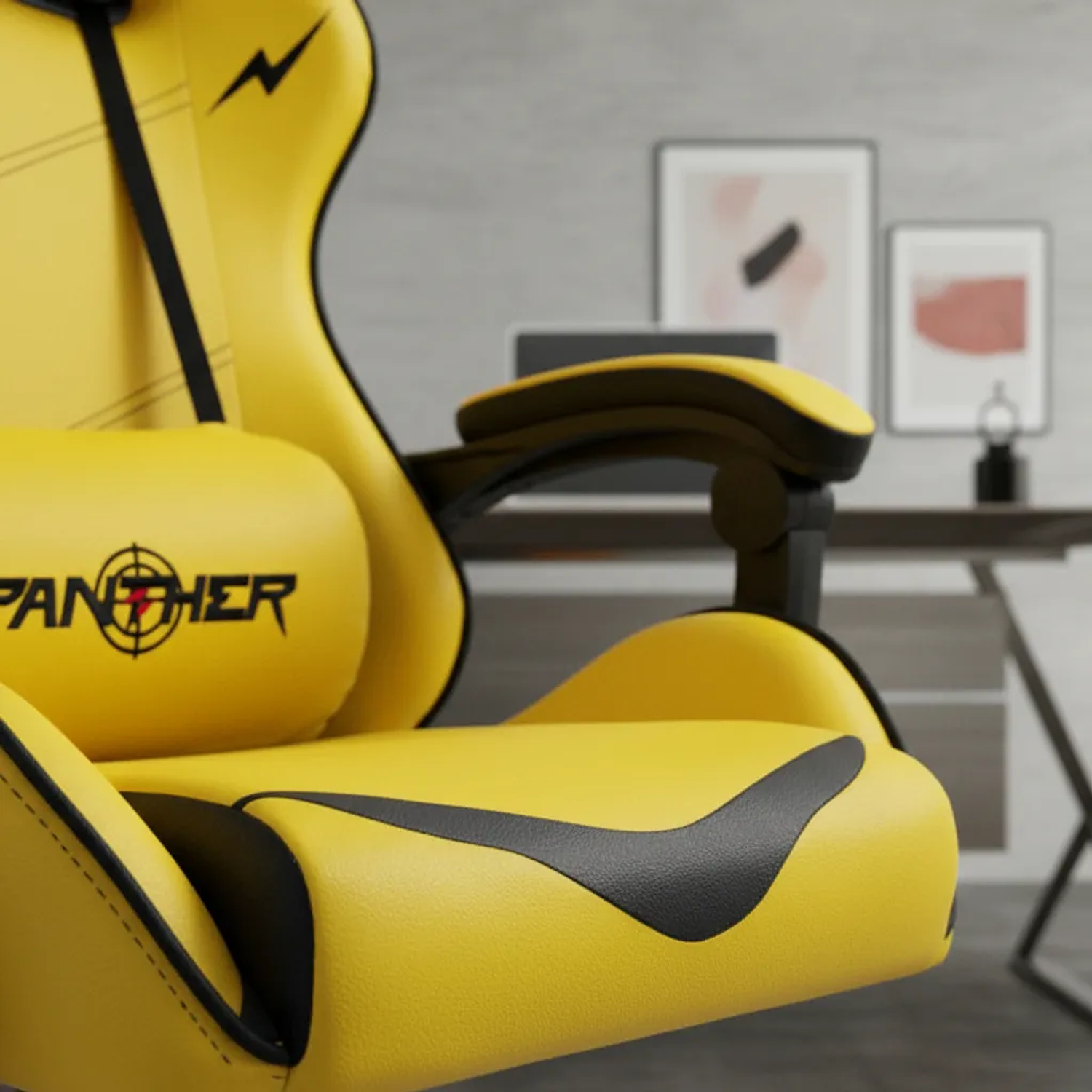 Silla Gamer Panther Reclinable, Diseño Pikachu 3