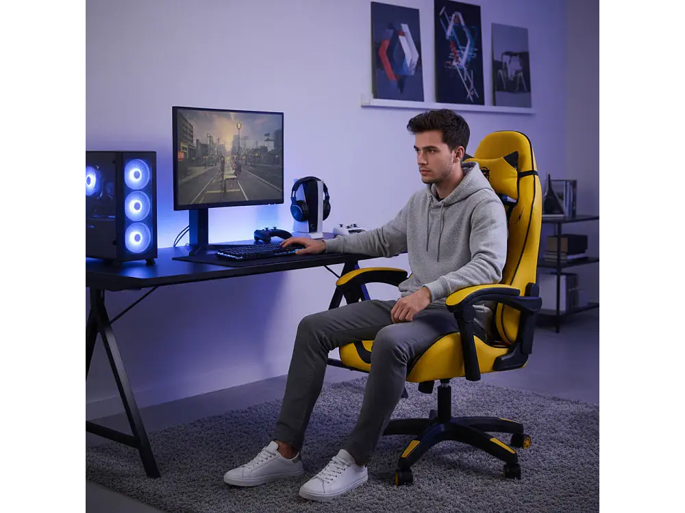 Silla Gamer Panther Reclinable, Diseño Pikachu 2