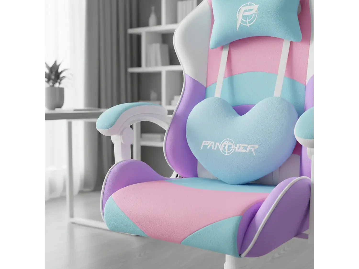 Silla Gamer Panther Reclinable, Diseño Candy Pink 2