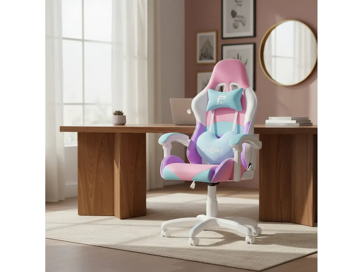 Silla Gamer Panther Reclinable, Diseño Candy Pink 3