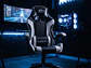 Silla Gamer Panther, Reclinable, Colores Blanco Negro - Miniatura 1