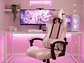 Silla Gamer Panther, Reclinable, Color Rosa Candy - Miniatura 1