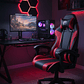 Silla Gamer Panther, Reclinable, Color Negro Rojo - Miniatura 2