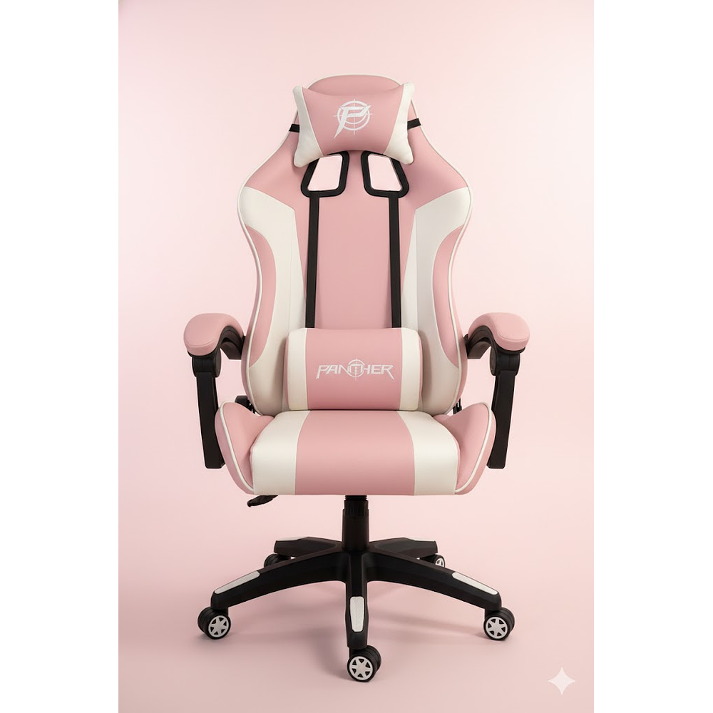 Silla Gamer Panther, Reclinable, Color Rosa Candy 2