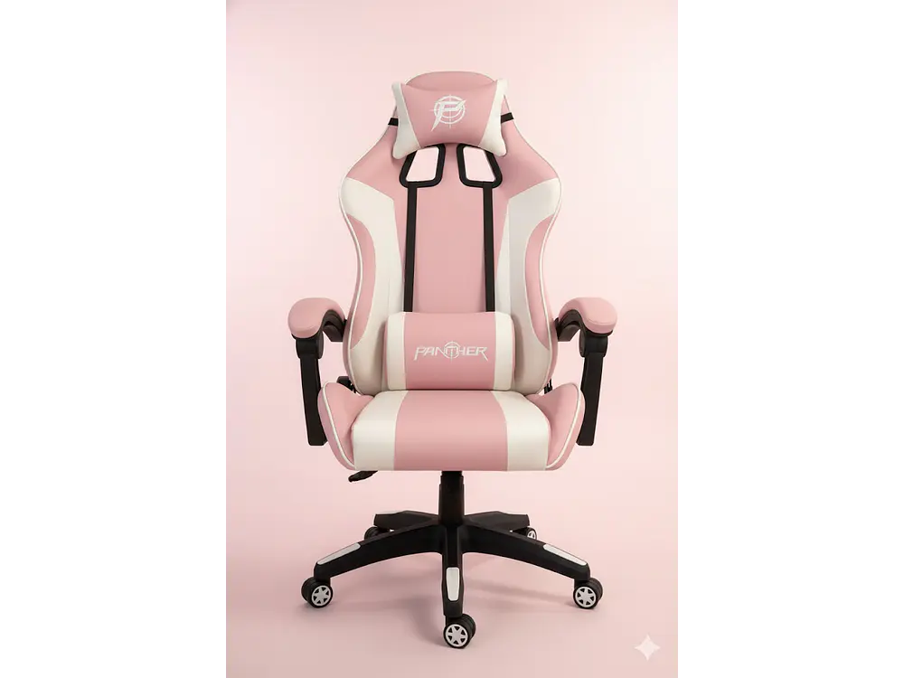 Silla Gamer Panther, Reclinable, Color Rosa Candy 2