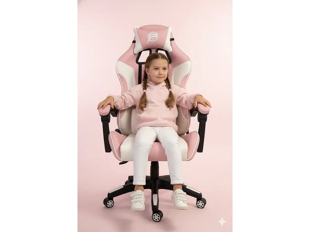 Silla Gamer Panther, Reclinable, Color Rosa Candy 3