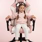 Silla Gamer Panther, Reclinable, Color Rosa Candy - Miniatura 3