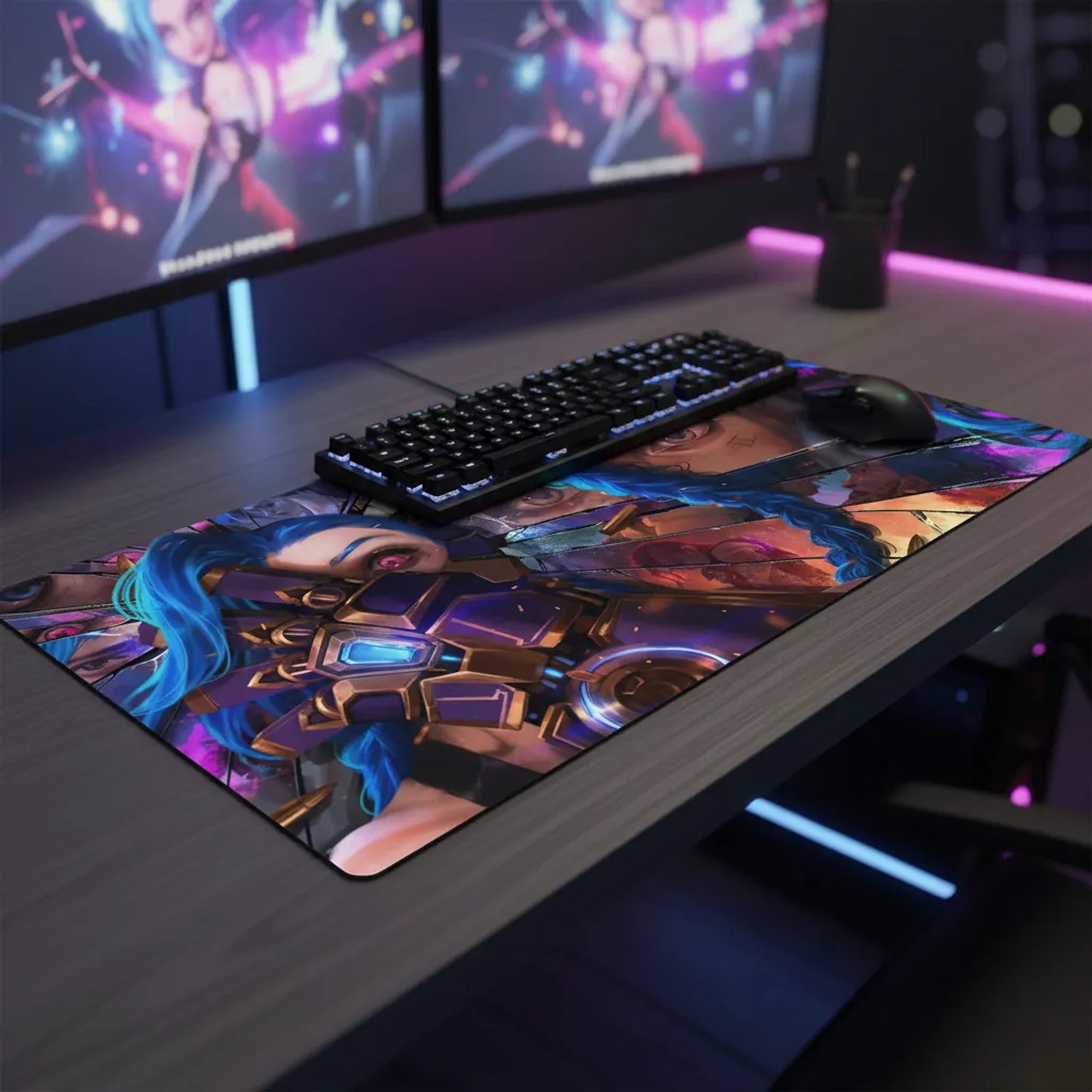 Mousepad Panther XL 90x40cm League of Legends Arcane 3