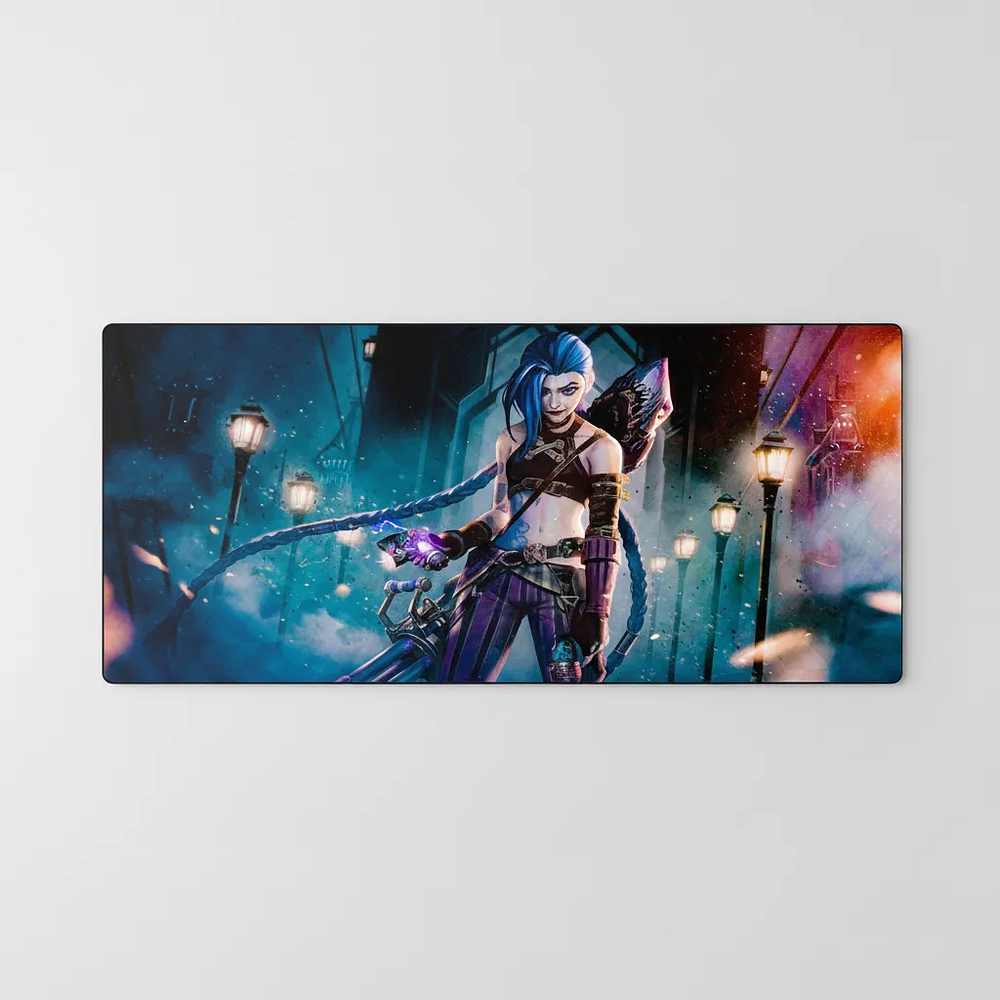 Mousepad Panther XL 90x40cm League of Legends Arcane Jinx 3