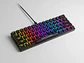 Teclado Mecánico Queen Collarwali 60%, inalámbrico, Color Negro, Switch Azul, Layout Español - Miniatura 2