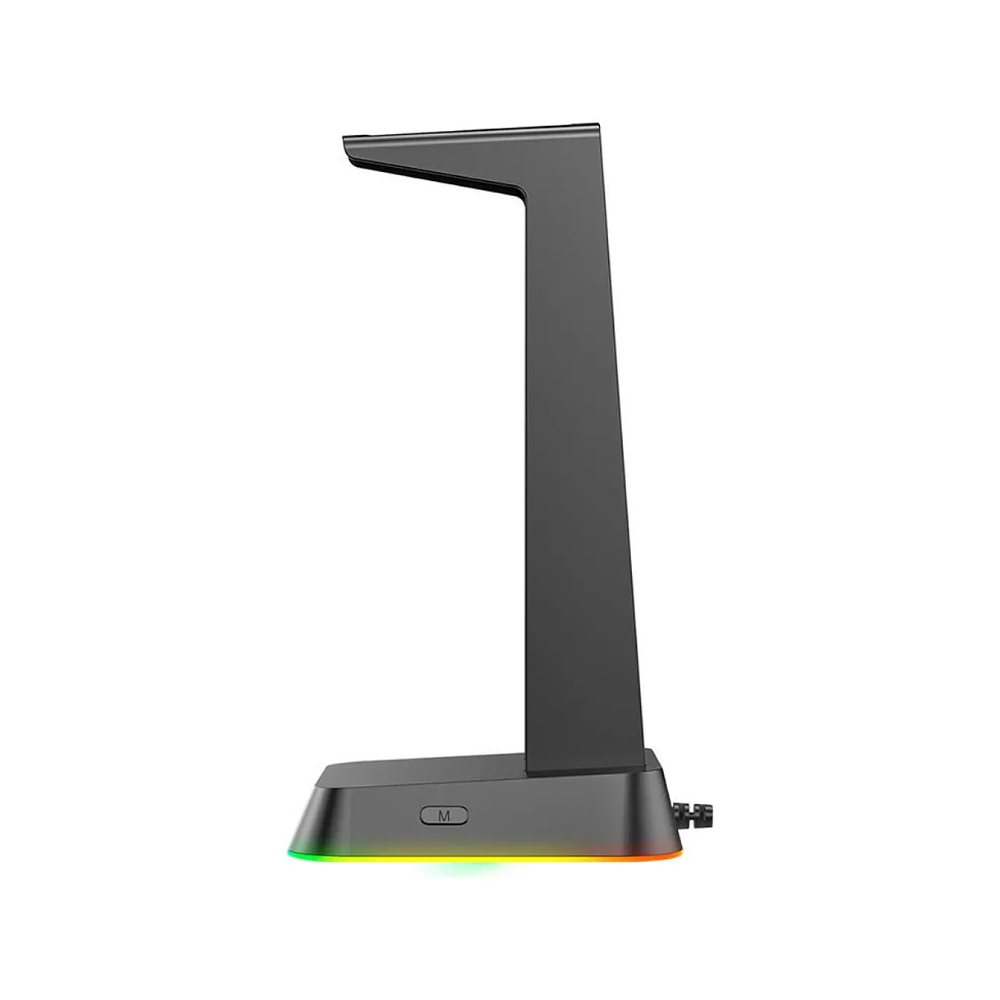 Soporte Audifonos Onikuma St-2, RGB, Color Negro, Hub USB 4