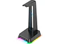Soporte Audifonos Onikuma St-2, RGB, Color Negro, Hub USB - Miniatura 5
