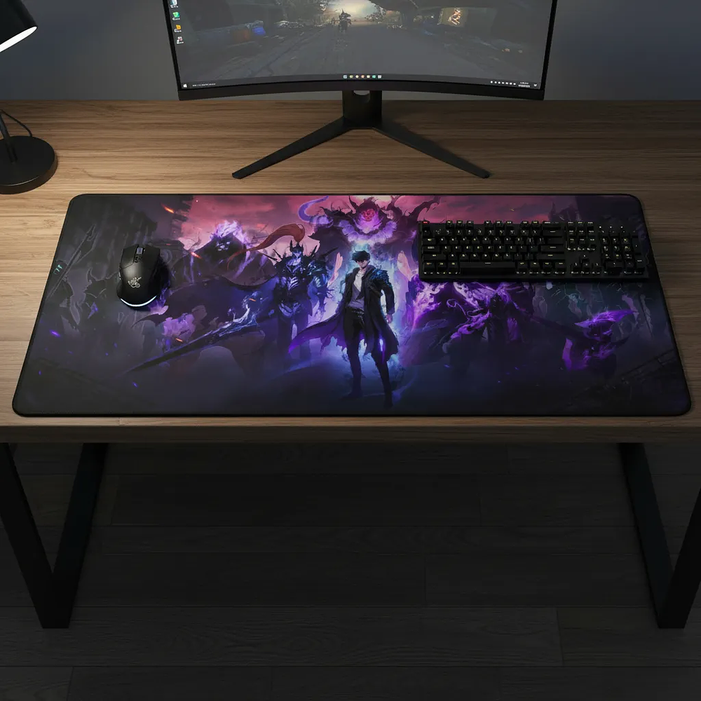 Mousepad Panther XL 90x40cm Solo Leveling Ejercito de Sombras 4