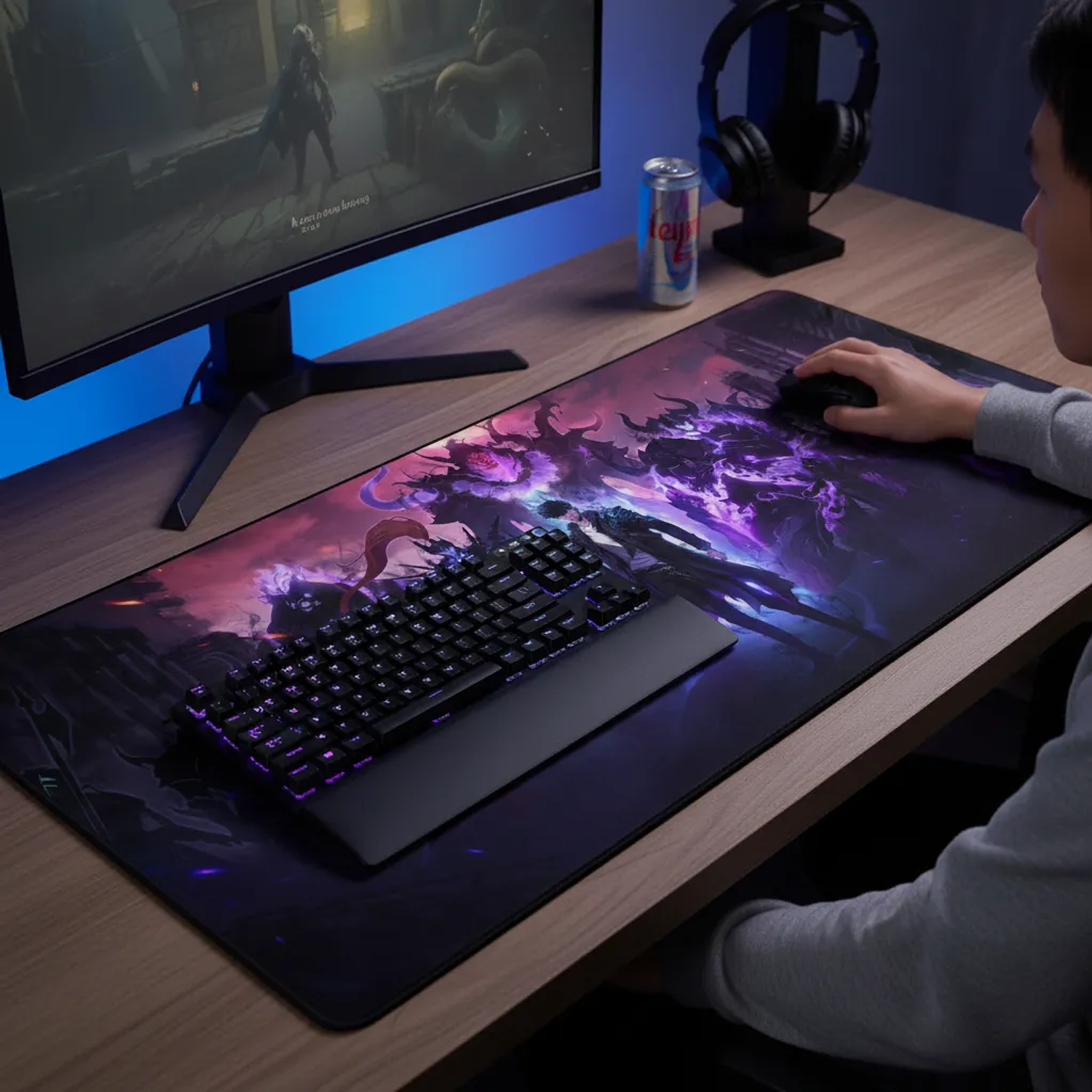 Mousepad Panther XL 90x40cm Solo Leveling Ejercito de Sombras 5